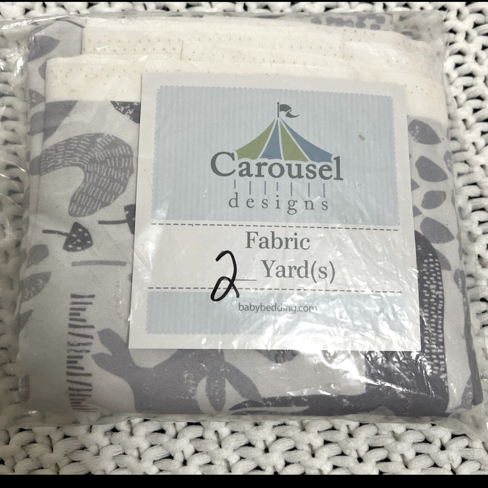Luxury organic cotton fabric for baby woodland blanket